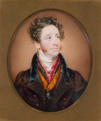 茶色のスカートのマール伯爵、ケリー伯爵の肖像画